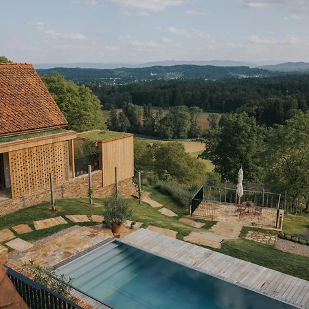 Am Wildbachberg - Luxus Ferienhaeuser Mit Infinitypool, Privatsauna Und Weinkeller Deutschlandsberg Buitenkant foto