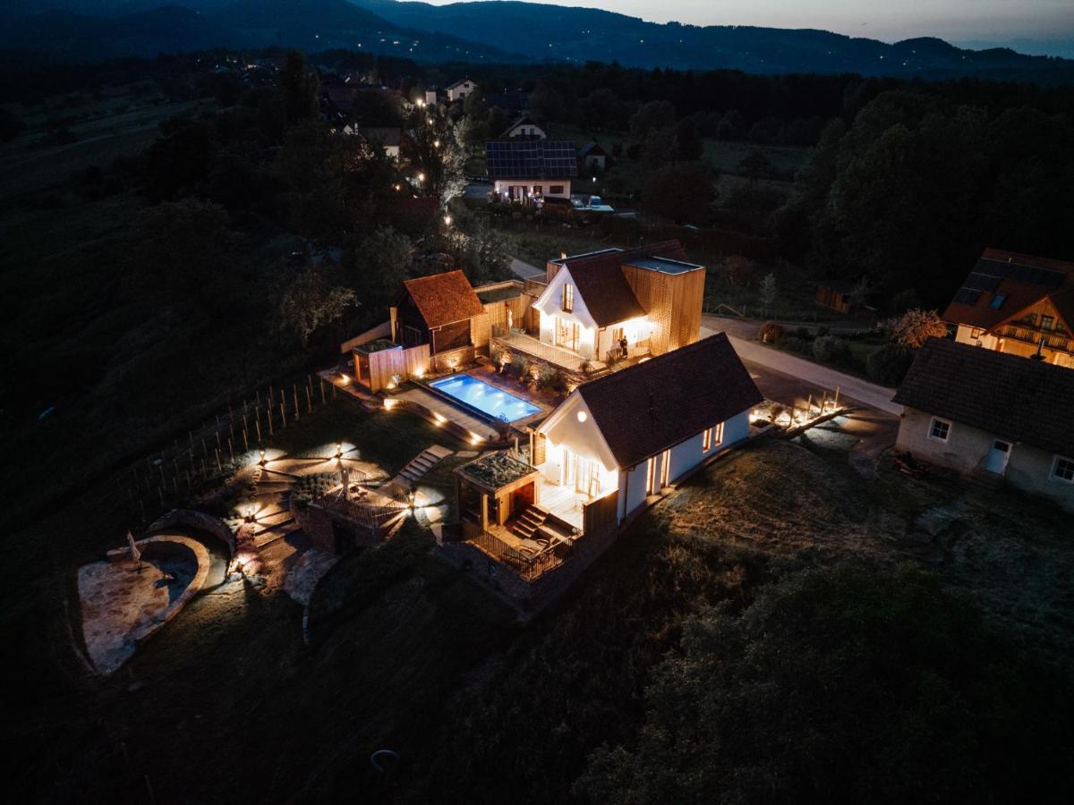 Am Wildbachberg - Luxus Ferienhaeuser Mit Infinitypool, Privatsauna Und Weinkeller Deutschlandsberg Buitenkant foto